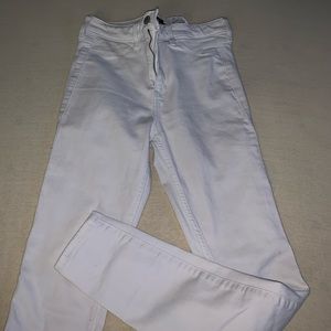[HOLISTER] White jean leggings high raise Size 1 regular W25 L28